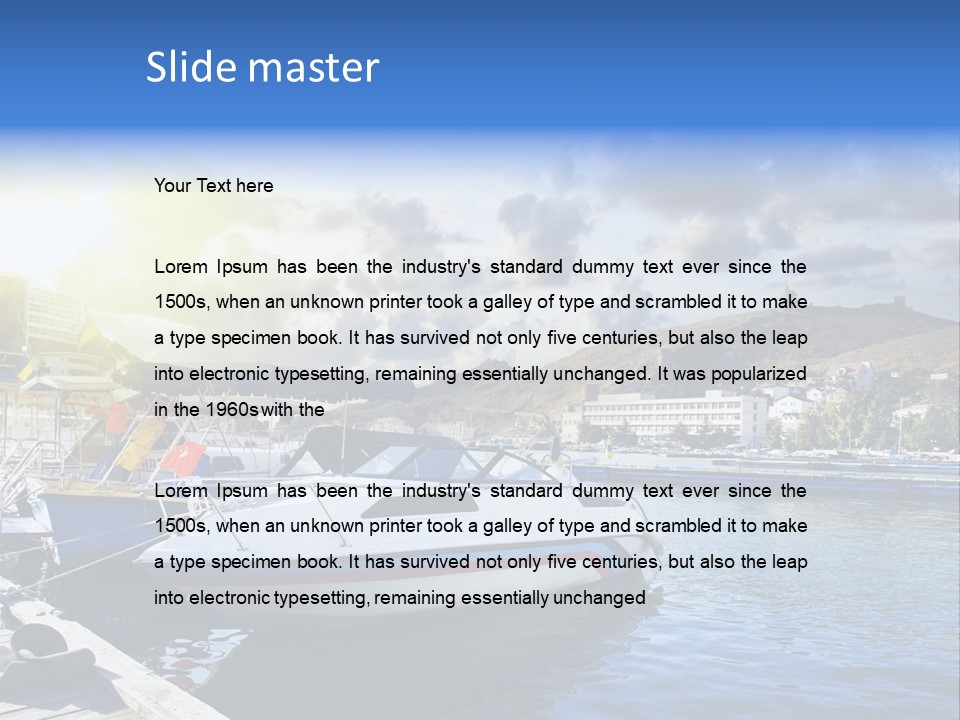 Fishing Nidri Happy PowerPoint Template