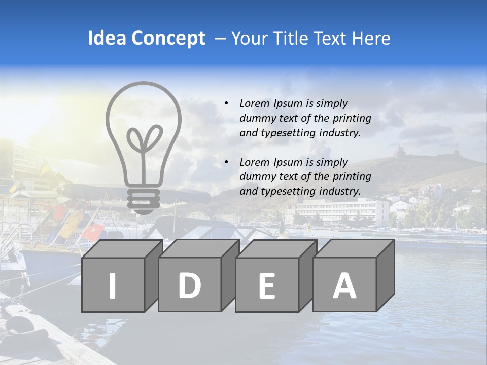 Fishing Nidri Happy PowerPoint Template