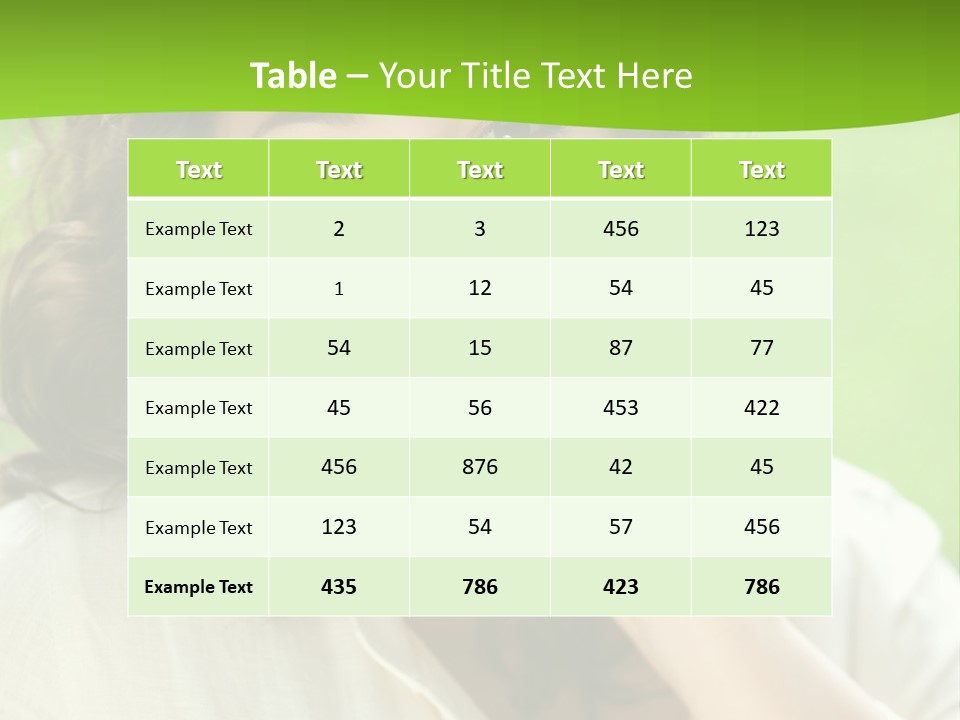 Vitality Idyllic Park PowerPoint Template