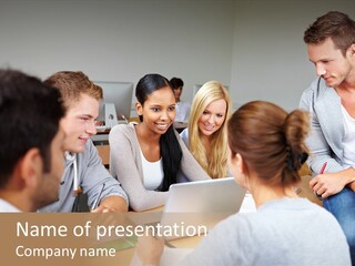 Cooperation Distance Study Man PowerPoint Template