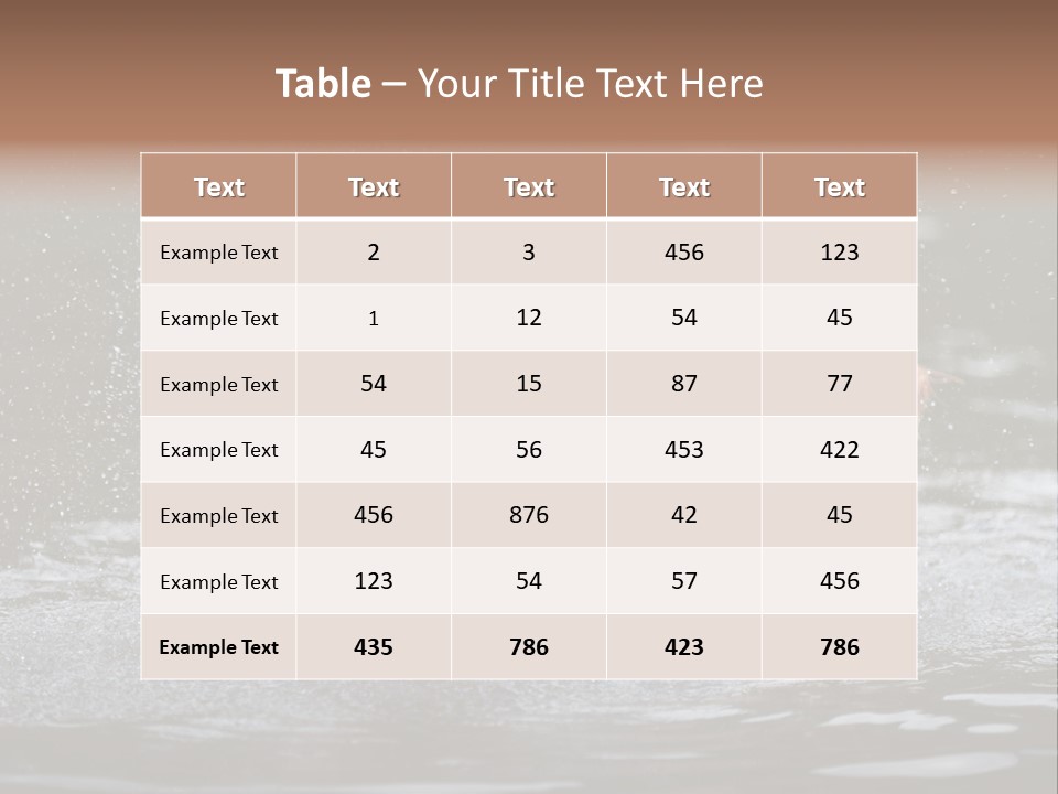 Wet Golden Retriever Pedigree PowerPoint Template