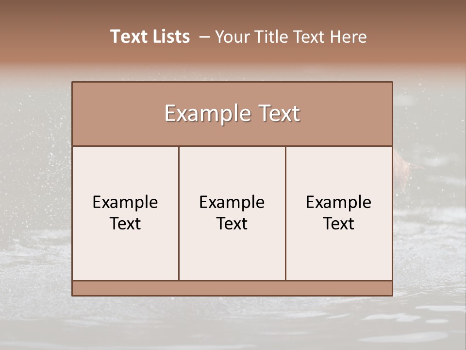 Wet Golden Retriever Pedigree PowerPoint Template