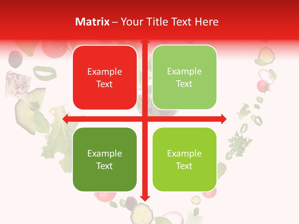 A Picture Of A Salad In A Bowl On A White Background PowerPoint Template