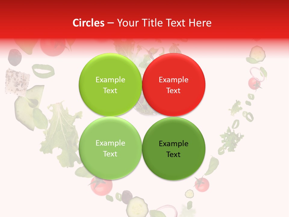 A Picture Of A Salad In A Bowl On A White Background PowerPoint Template