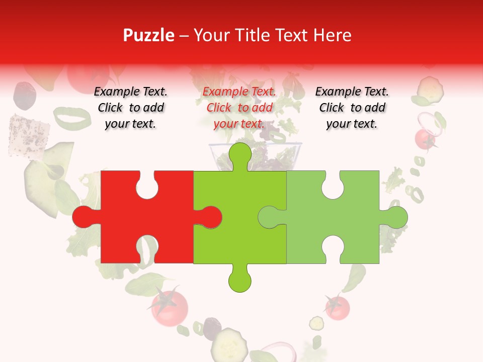 A Picture Of A Salad In A Bowl On A White Background PowerPoint Template