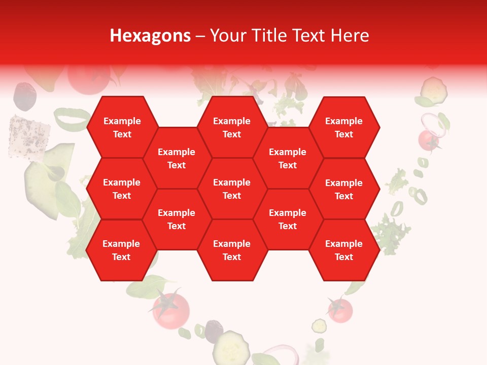 A Picture Of A Salad In A Bowl On A White Background PowerPoint Template