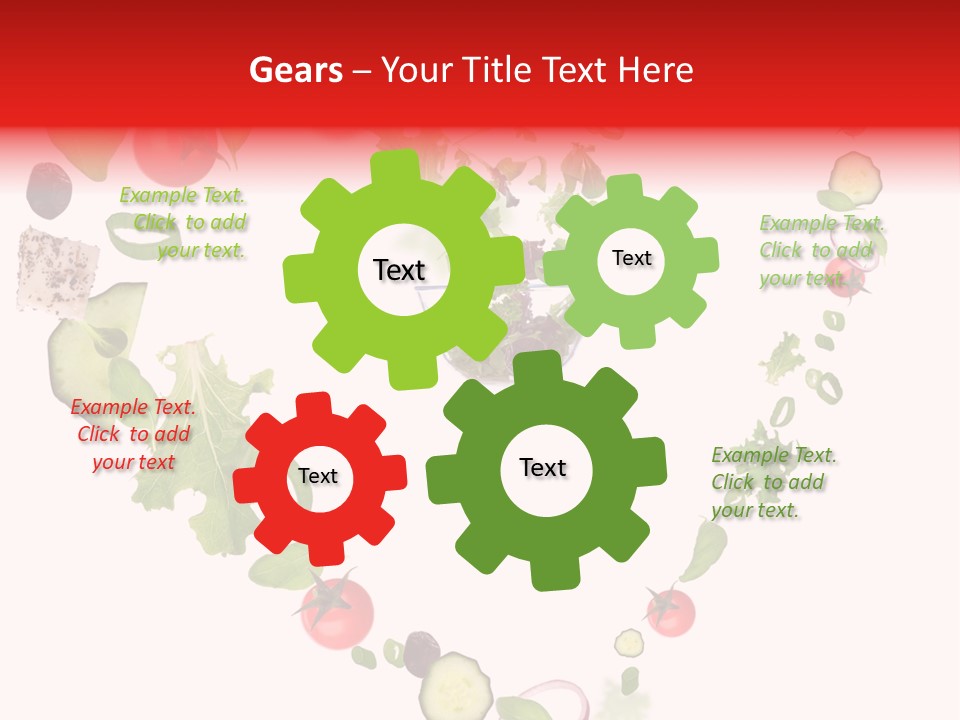 A Picture Of A Salad In A Bowl On A White Background PowerPoint Template