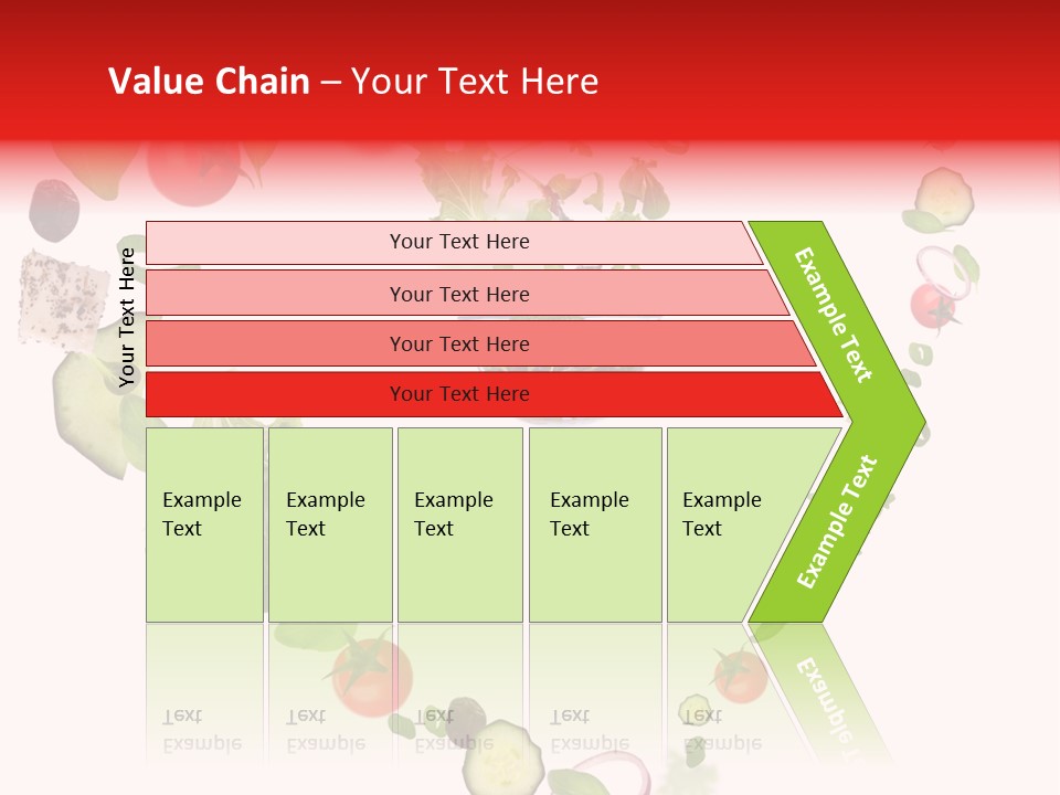 A Picture Of A Salad In A Bowl On A White Background PowerPoint Template