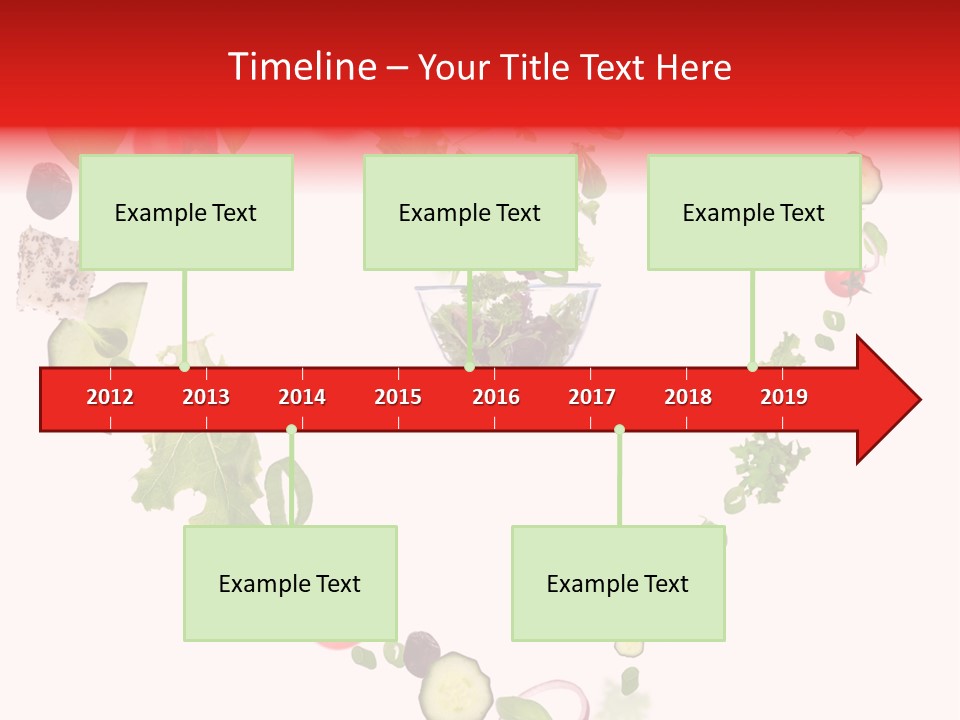 A Picture Of A Salad In A Bowl On A White Background PowerPoint Template