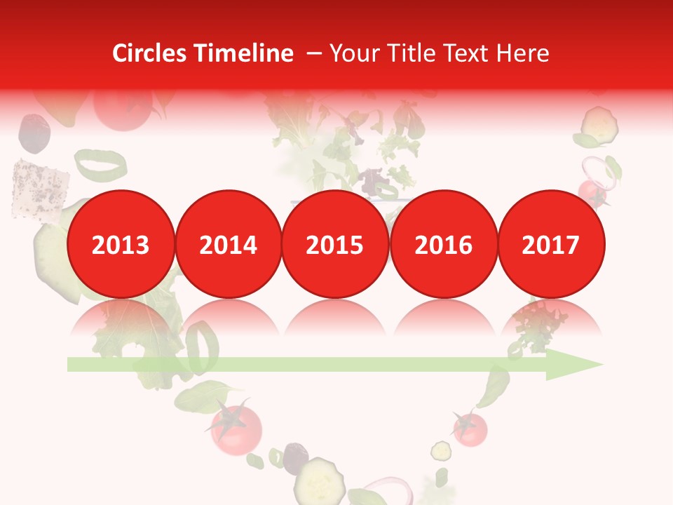 A Picture Of A Salad In A Bowl On A White Background PowerPoint Template