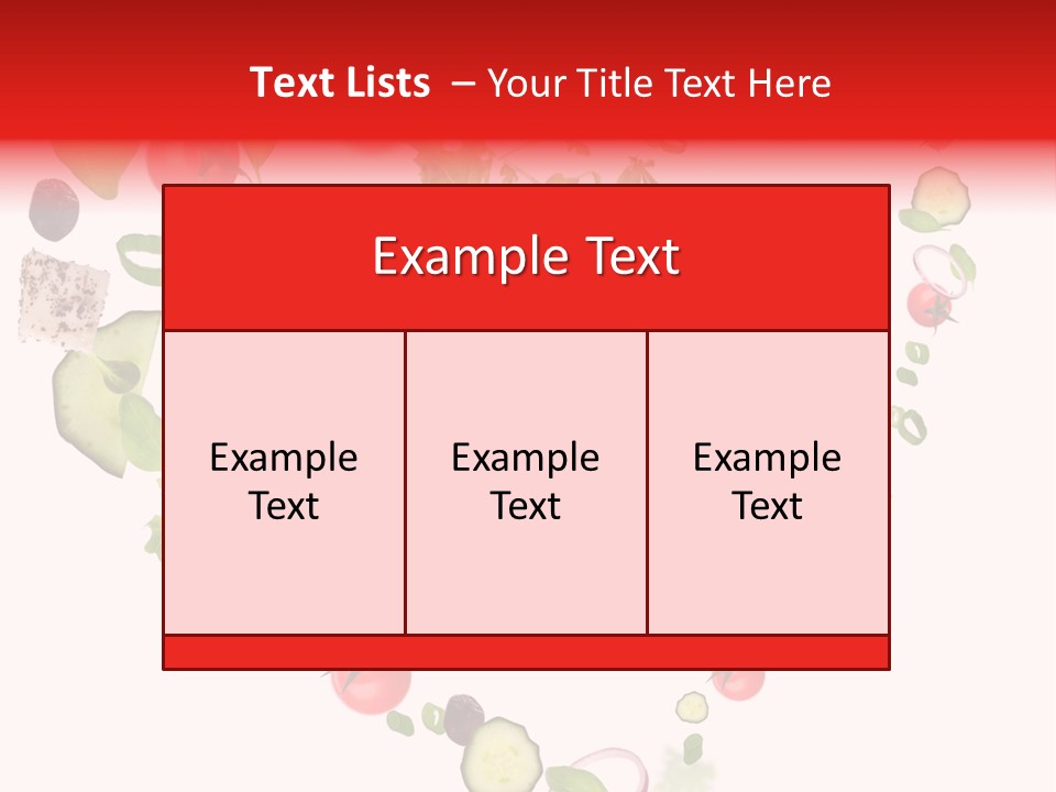 A Picture Of A Salad In A Bowl On A White Background PowerPoint Template