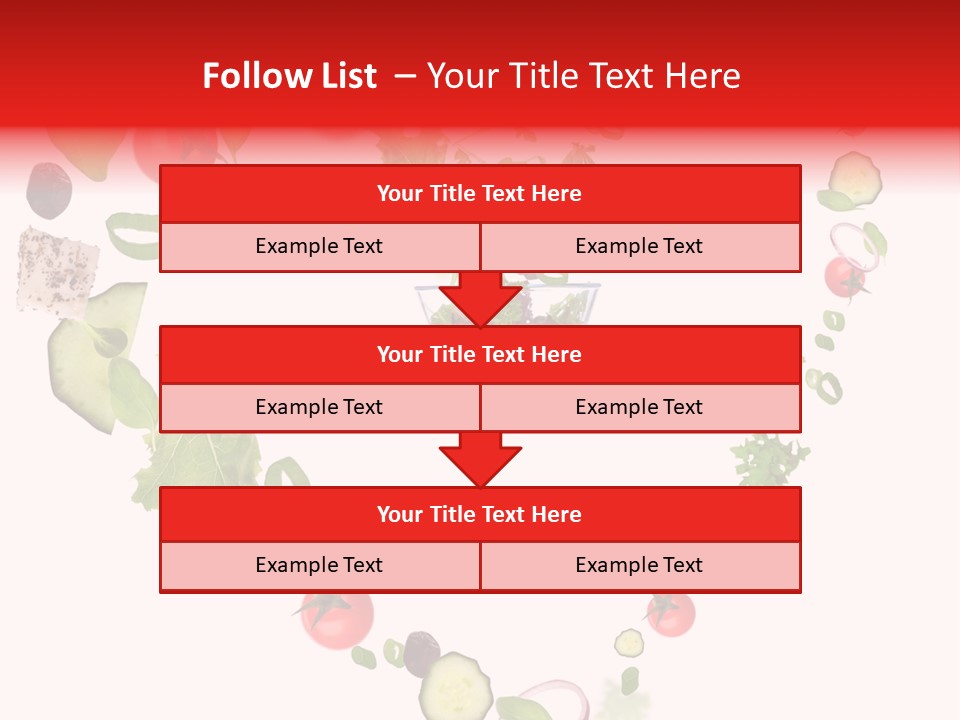A Picture Of A Salad In A Bowl On A White Background PowerPoint Template