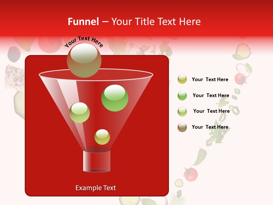 A Picture Of A Salad In A Bowl On A White Background PowerPoint Template