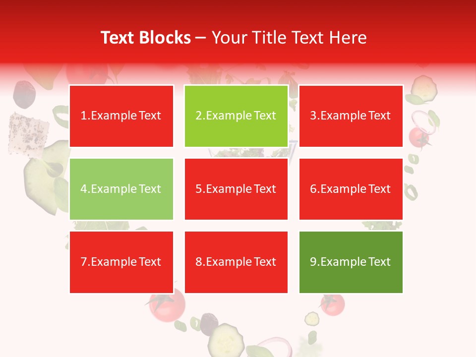 A Picture Of A Salad In A Bowl On A White Background PowerPoint Template