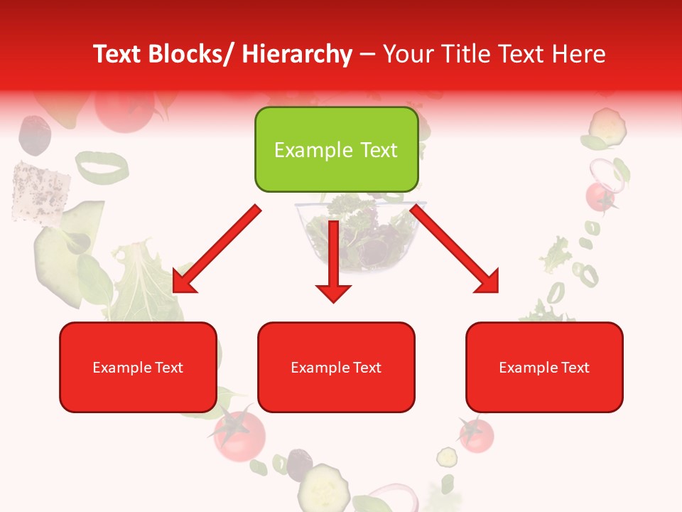 A Picture Of A Salad In A Bowl On A White Background PowerPoint Template