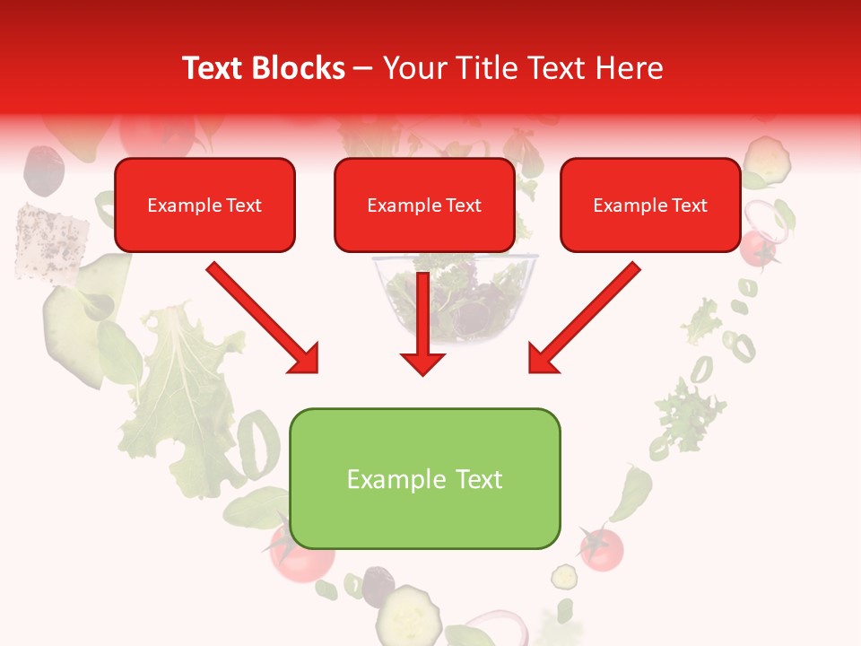 A Picture Of A Salad In A Bowl On A White Background PowerPoint Template
