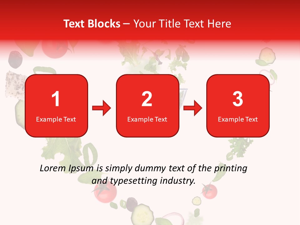 A Picture Of A Salad In A Bowl On A White Background PowerPoint Template