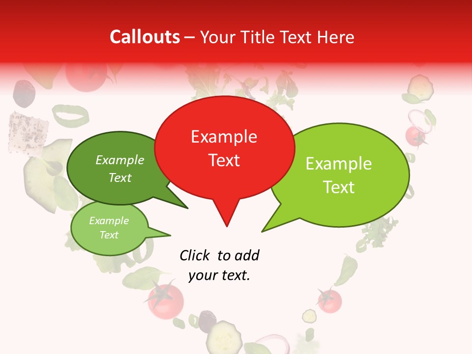 A Picture Of A Salad In A Bowl On A White Background PowerPoint Template