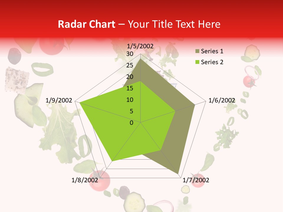 A Picture Of A Salad In A Bowl On A White Background PowerPoint Template