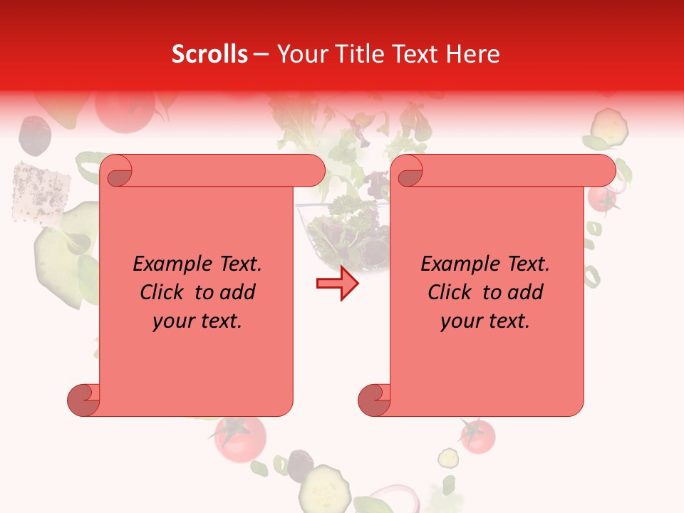 A Picture Of A Salad In A Bowl On A White Background PowerPoint Template