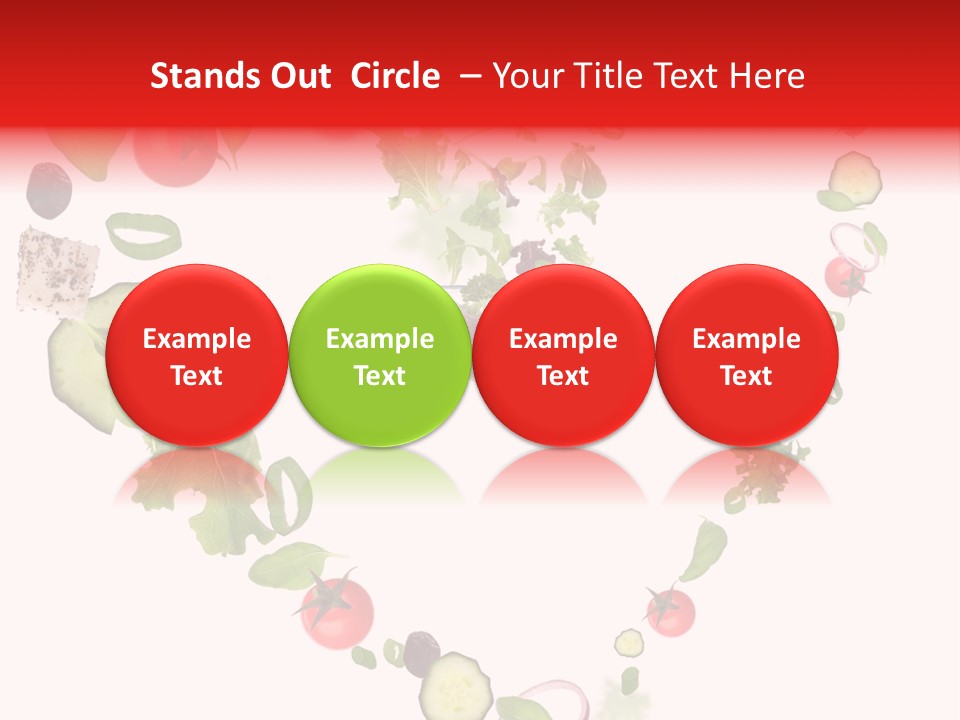 A Picture Of A Salad In A Bowl On A White Background PowerPoint Template