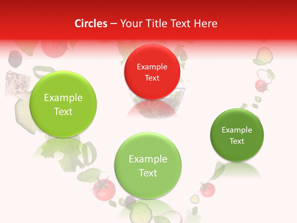 A Picture Of A Salad In A Bowl On A White Background PowerPoint Template