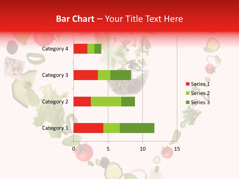 A Picture Of A Salad In A Bowl On A White Background PowerPoint Template