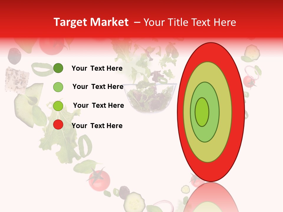 A Picture Of A Salad In A Bowl On A White Background PowerPoint Template