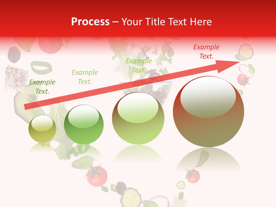 A Picture Of A Salad In A Bowl On A White Background PowerPoint Template