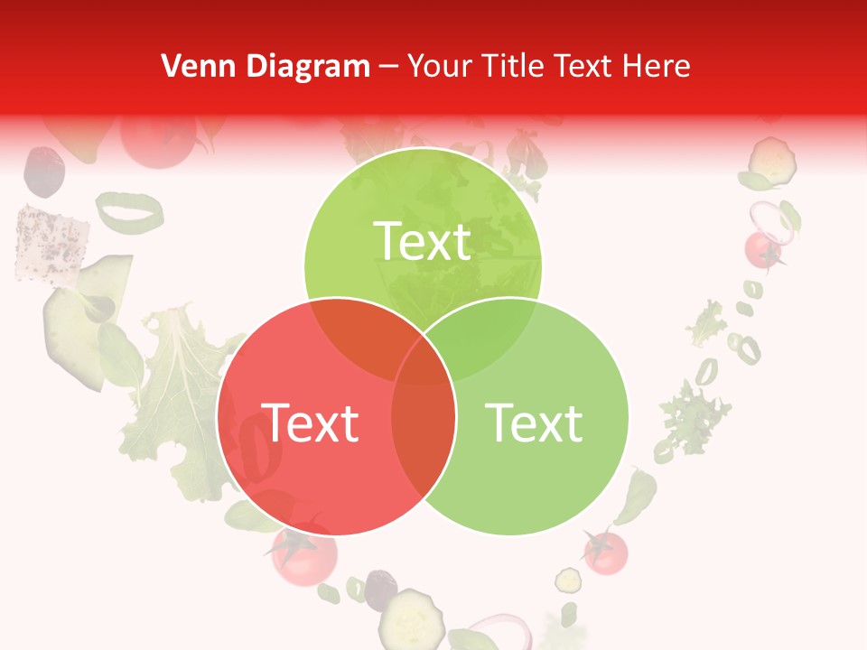 A Picture Of A Salad In A Bowl On A White Background PowerPoint Template