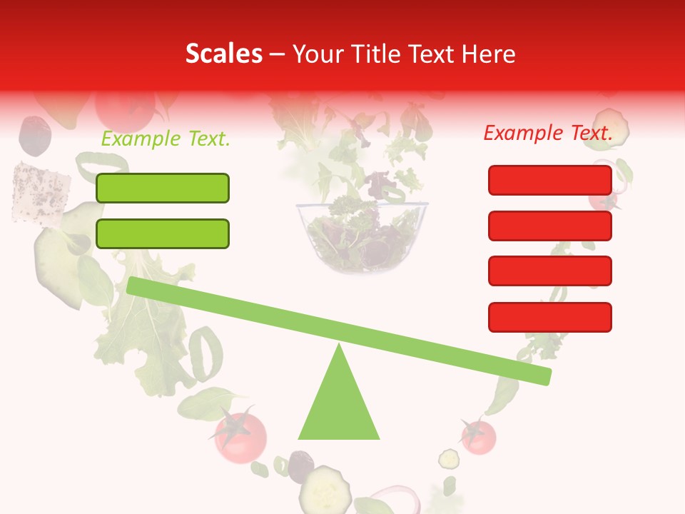 A Picture Of A Salad In A Bowl On A White Background PowerPoint Template