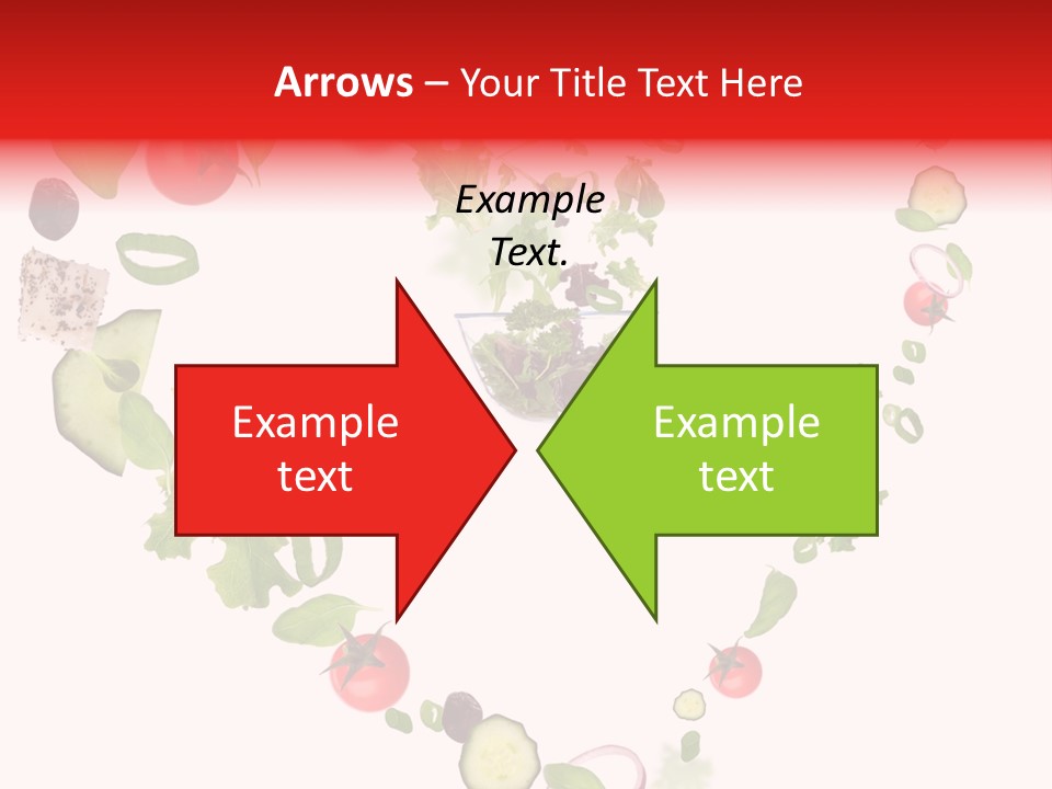 A Picture Of A Salad In A Bowl On A White Background PowerPoint Template