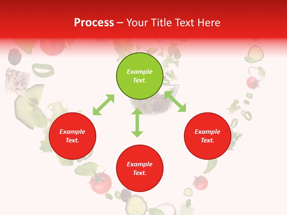 A Picture Of A Salad In A Bowl On A White Background PowerPoint Template