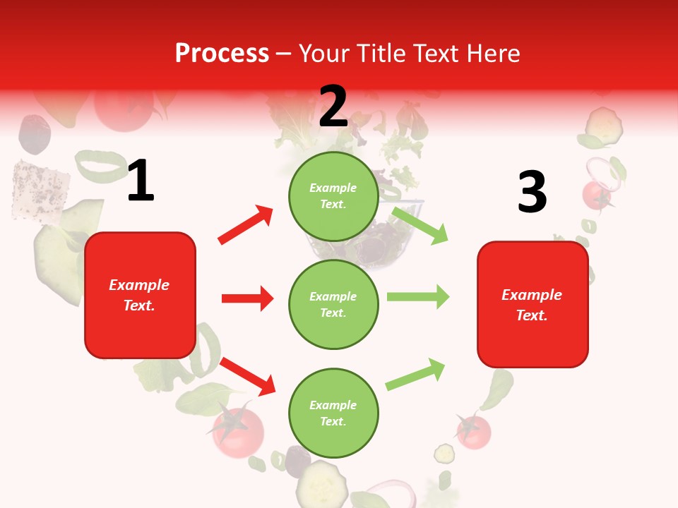 A Picture Of A Salad In A Bowl On A White Background PowerPoint Template