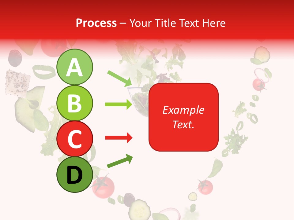 A Picture Of A Salad In A Bowl On A White Background PowerPoint Template