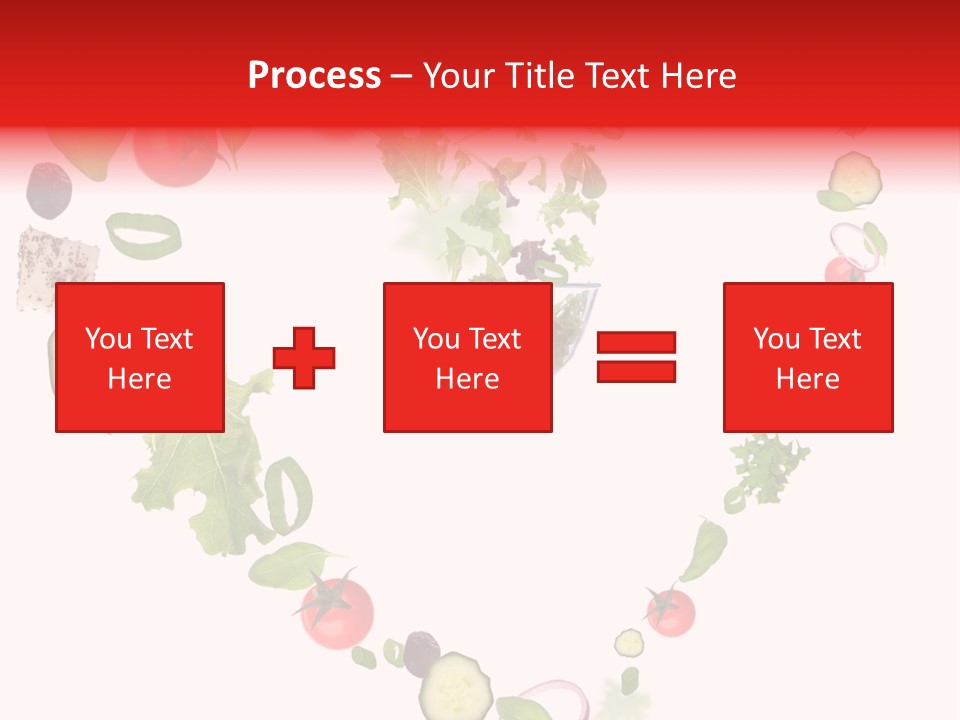 A Picture Of A Salad In A Bowl On A White Background PowerPoint Template