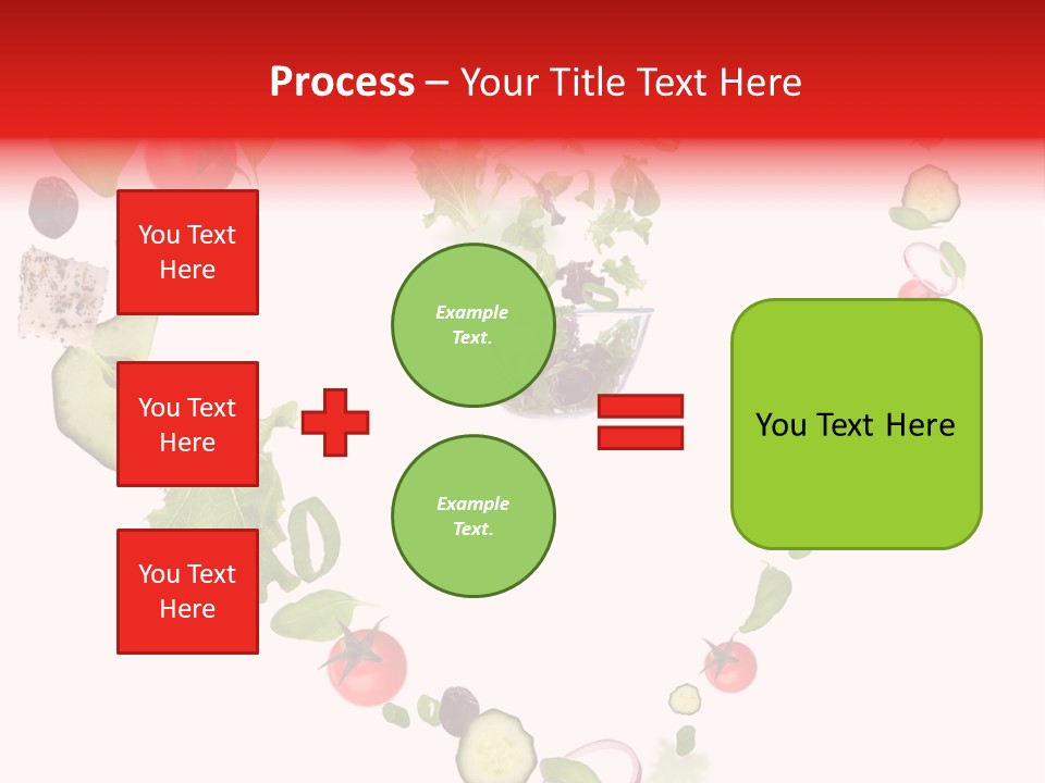 A Picture Of A Salad In A Bowl On A White Background PowerPoint Template