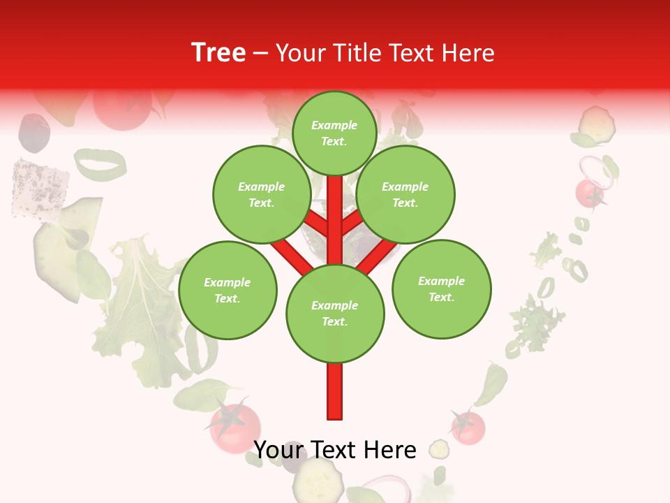 A Picture Of A Salad In A Bowl On A White Background PowerPoint Template