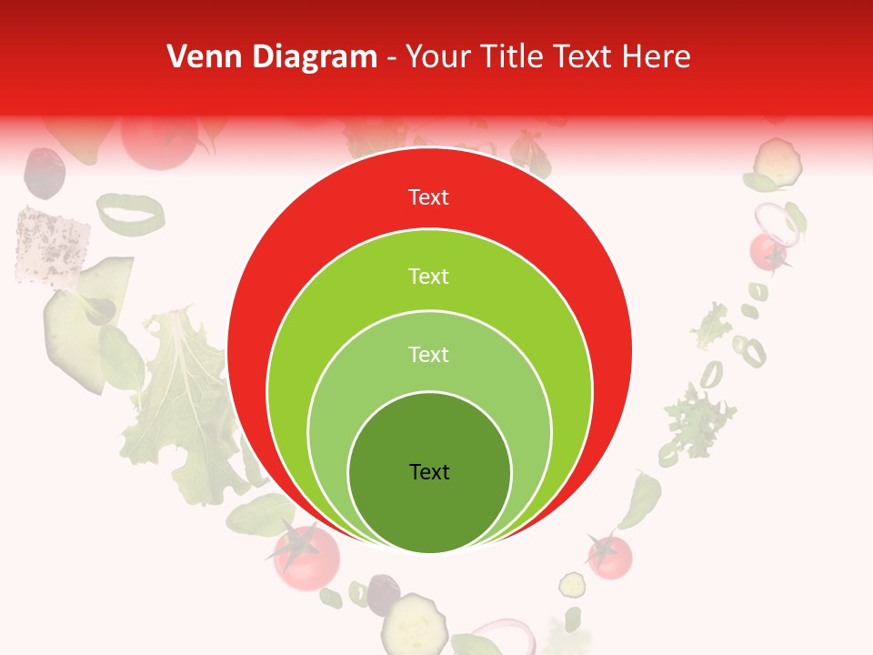 A Picture Of A Salad In A Bowl On A White Background PowerPoint Template