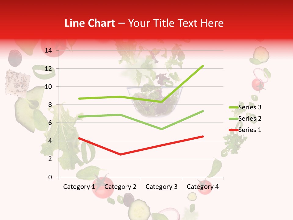 A Picture Of A Salad In A Bowl On A White Background PowerPoint Template