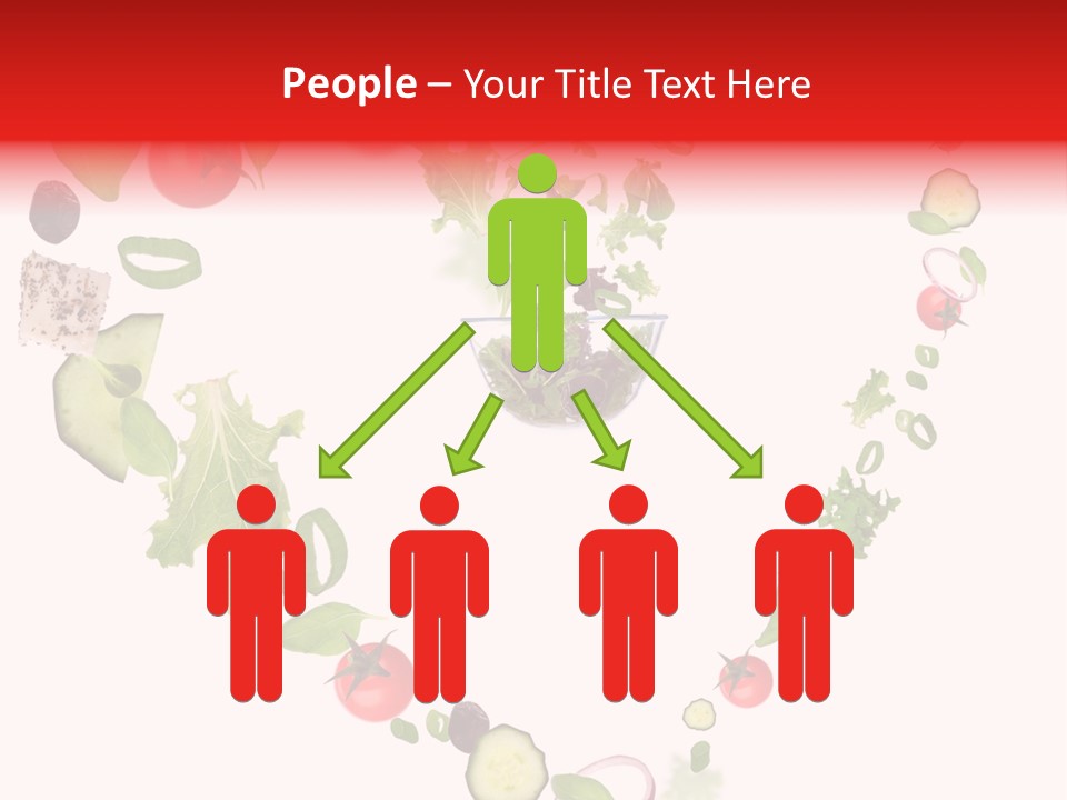 A Picture Of A Salad In A Bowl On A White Background PowerPoint Template