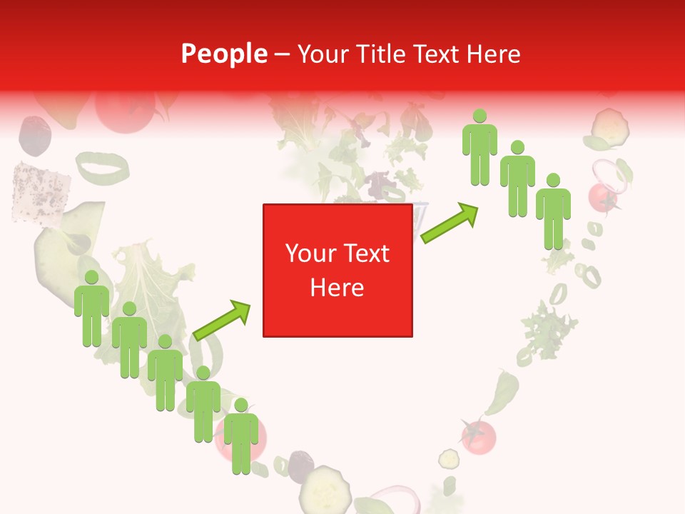 A Picture Of A Salad In A Bowl On A White Background PowerPoint Template