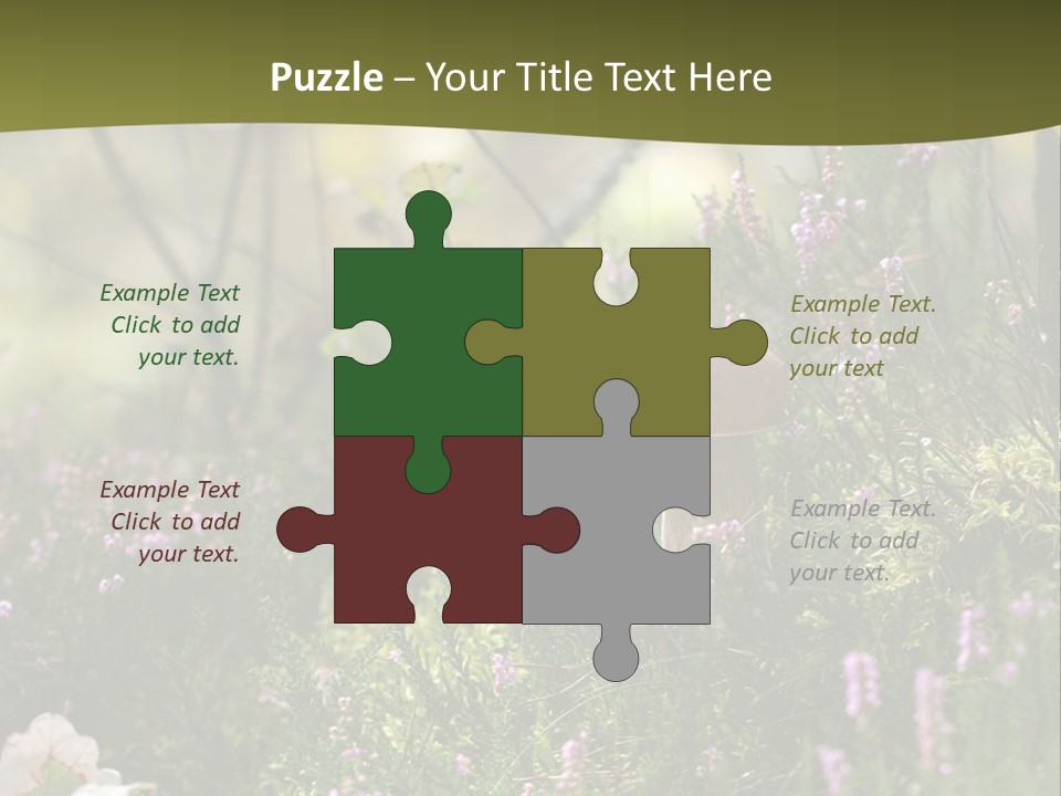 Outdoors Heather Forest PowerPoint Template