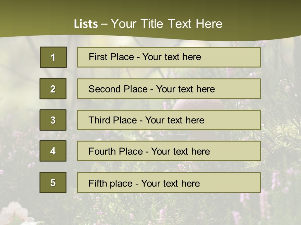 Outdoors Heather Forest PowerPoint Template