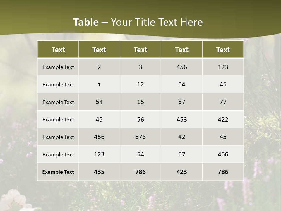 Outdoors Heather Forest PowerPoint Template