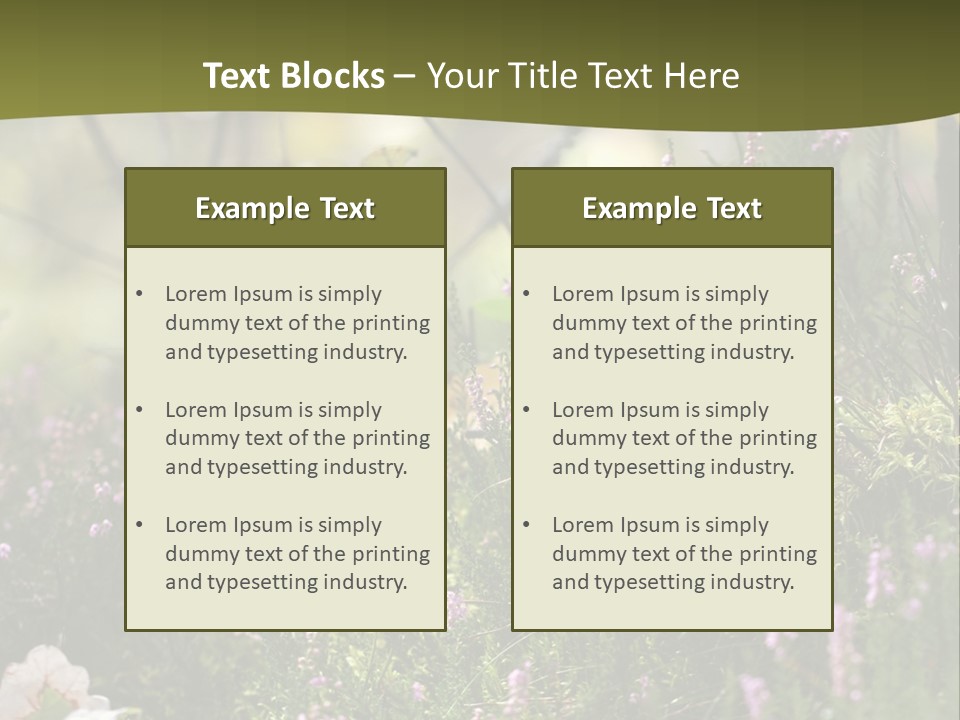 Outdoors Heather Forest PowerPoint Template