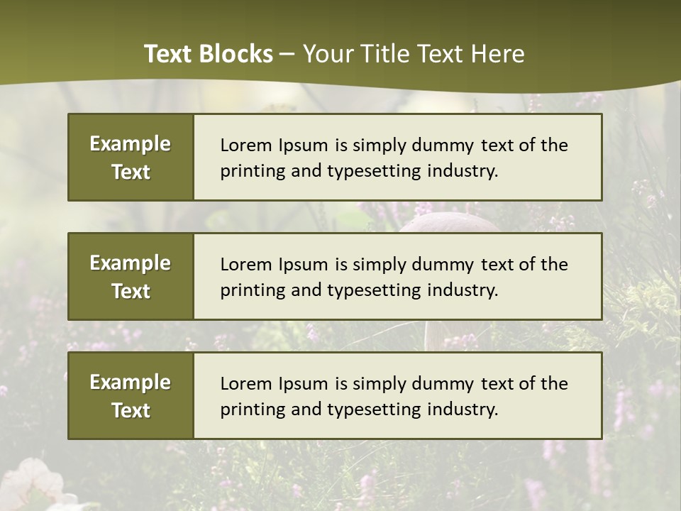 Outdoors Heather Forest PowerPoint Template