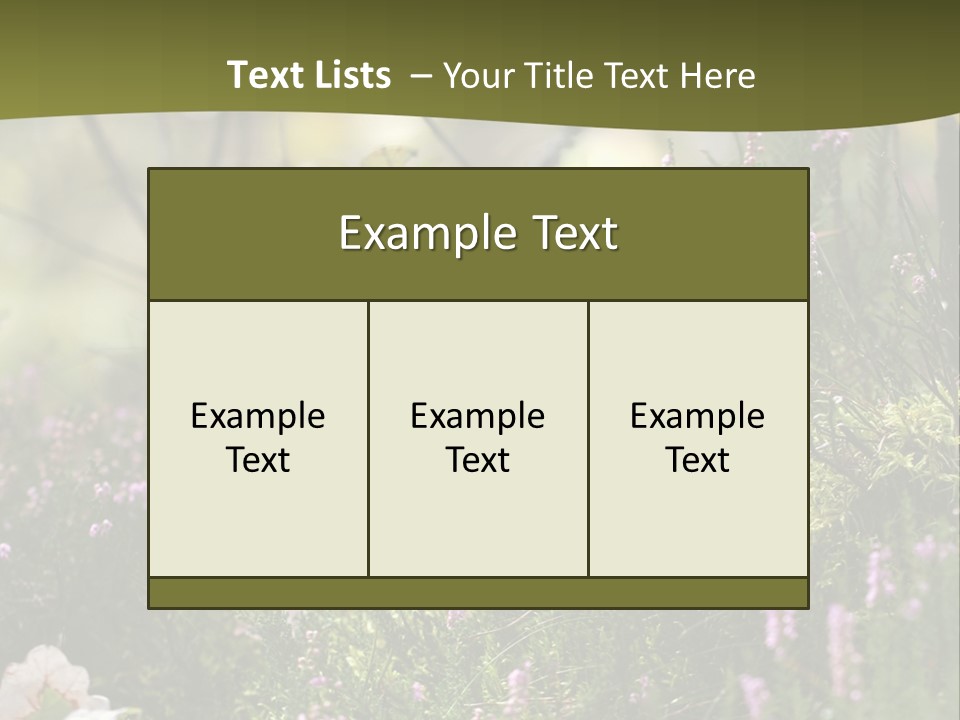 Outdoors Heather Forest PowerPoint Template
