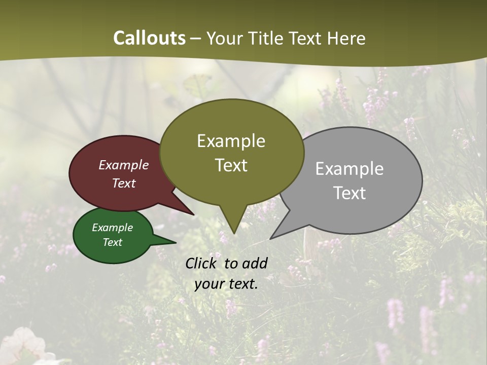 Outdoors Heather Forest PowerPoint Template