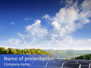 Range Electricity Ecological PowerPoint Template